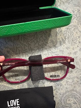 Gafas Love Moschino niña burdeos ORIGINALES