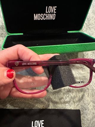 Gafas Love Moschino niña burdeos ORIGINALES