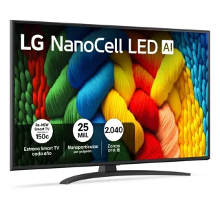 TV LG NanoCell LED AI 50 4K 50NANO81A6A
