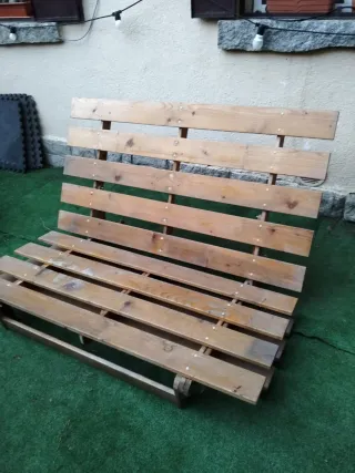 Sofá Cama Somier Madera