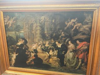 Confezione di 4 quadri con scene storiche