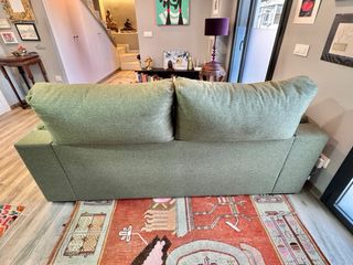 Sofá cama Kibuc verde como nuevo