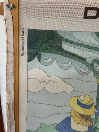 Bastidor bordado DMC Sous la Veranda