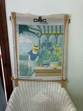 Bastidor bordado DMC Sous la Veranda