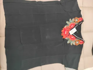 Caftán Gisela Talla S Negro Nuevo