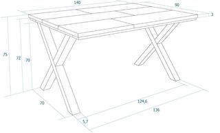 Mesa de salón madera