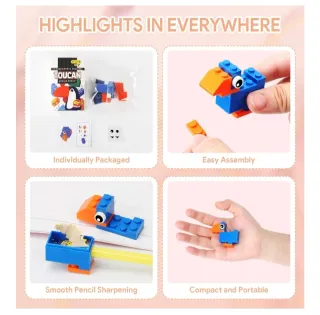 10 mini temperini varie forme tipo LEGO