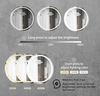 Specchio da bagno LED