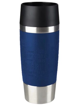 Taza Térmica Emsa Azul y Plateada