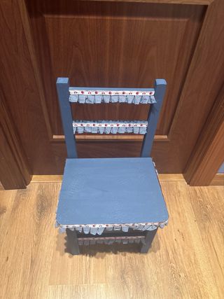 Silla infantil decorada