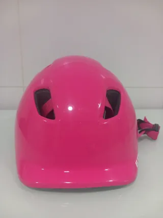 Casco infantil rosa B'TWIN ajustable