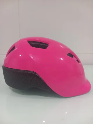 Casco infantil rosa B'TWIN ajustable