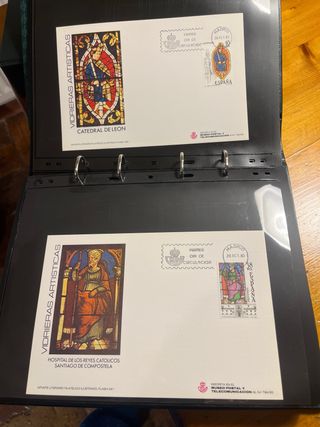 Álbum Primer Día con Sobres 30 hojas 60 sobres