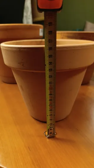 Set di 3 Vasi in Terracotta