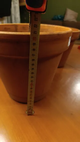 Set di 3 Vasi in Terracotta