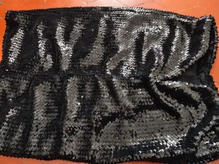 Falda Lentejuelas Negra