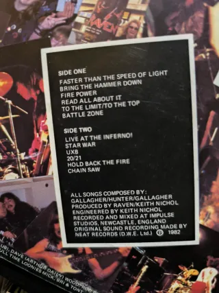 Raven Wiped Out Vinilo Heavy Metal