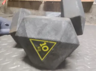 2 Mancuernas Hexagonales 10kg