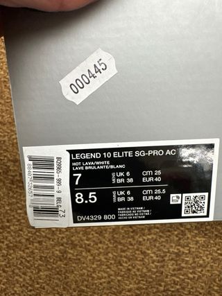 Nike Tiempo Legend 10 Elite SG 40 Nuove