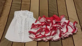 Conjunto Flamenco Niña Volantes 8-11 años