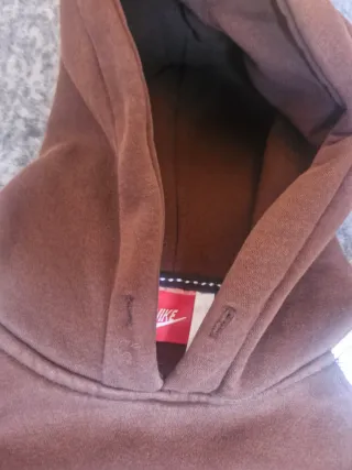 NIKE Vintage Hoodie Brown Cream oversize y2k