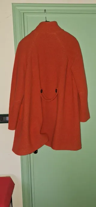 Cappotto corto arancio puralana taglia 50