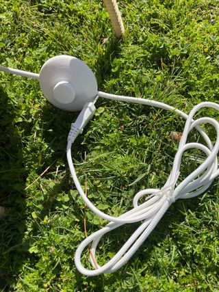 Lámpara de pie de bambú