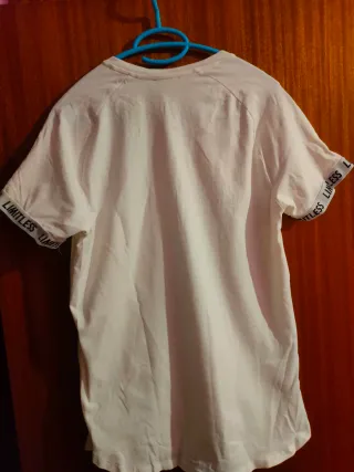 Camiseta Bershka Blanca Talla M