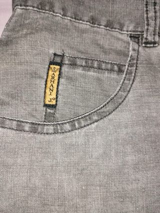 Mini falda vaquera Armani Jeans gris