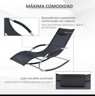 Lettino oscillante da esterno