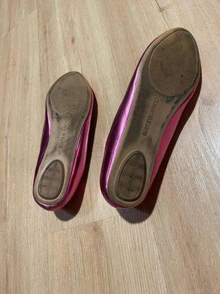 Bailarinas rosas metalizadas
