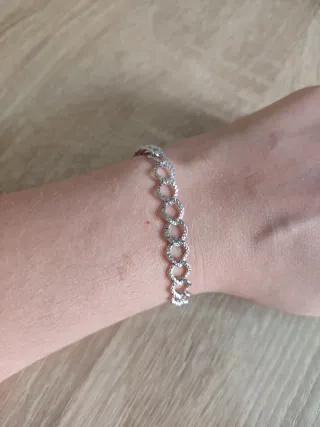 2x1 pulseras plateadas