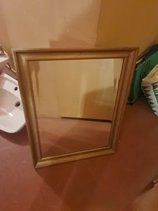 Espejo antiguo dorado