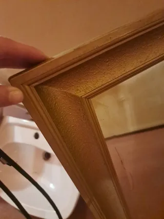 Espejo antiguo dorado