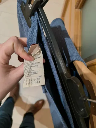 Traje chaqueta y falda azul Pilar Rueda