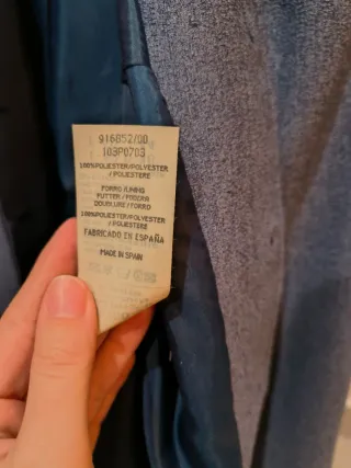 Traje chaqueta y falda azul Pilar Rueda