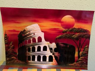 Lámina Coliseo Roma Atardecer