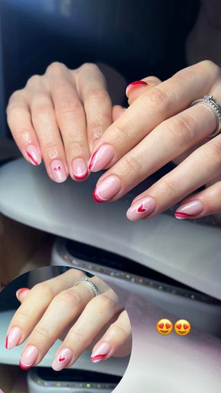 Uñas de gel decoradas