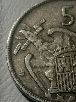 5 Monedas de  5 Pesetas 1957