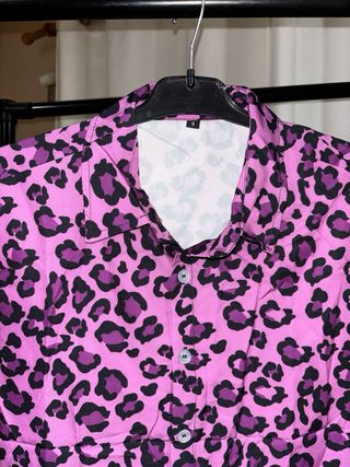 Blusa Morada Estampado Leopardo