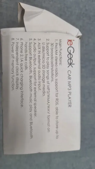 Radio Coche Bluetooth, MP3 ieGeek K302