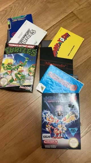 Pack Nintendo NES: Mega Man 3, TMNT, Mario