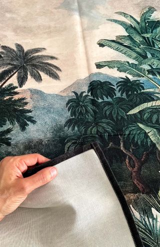 Set 5 Tappeti in Tela Tropical Vintage 94x77cm