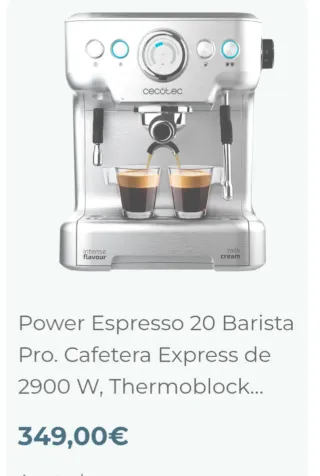 Cafetera Cecotec Power Espresso 20 Barista
