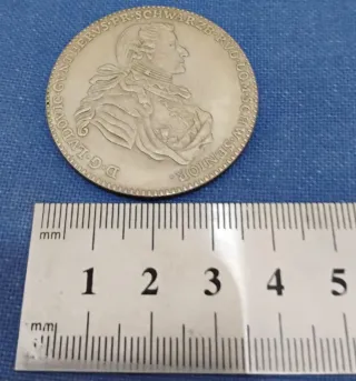 Moneta Tallero d'argento tedesco 1786