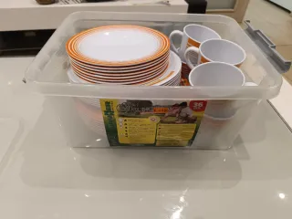 Vajilla Melamina Camping Brunner 32 piezas