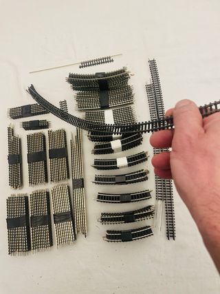 Lote Vías Trix Escala N (160 piezas)