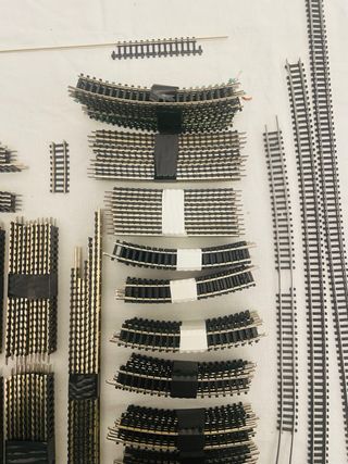 Lote Vías Trix Escala N (160 piezas)