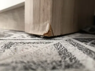 Aparador Mueble TV Madera y Blanco