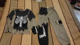 Disfraz esqueleto infantil 10 años